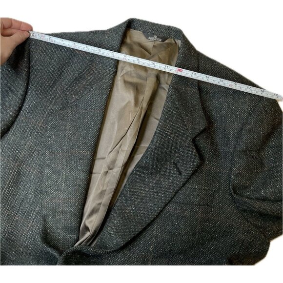 Lanvin Tweed Blazer Men’s Wool Gray 44R Made In USA - Picture 10 of 12